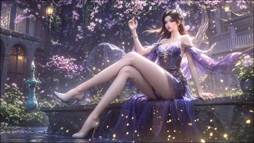 2k光点壁纸-曹颖 - 樱花-美女「哲风壁纸」