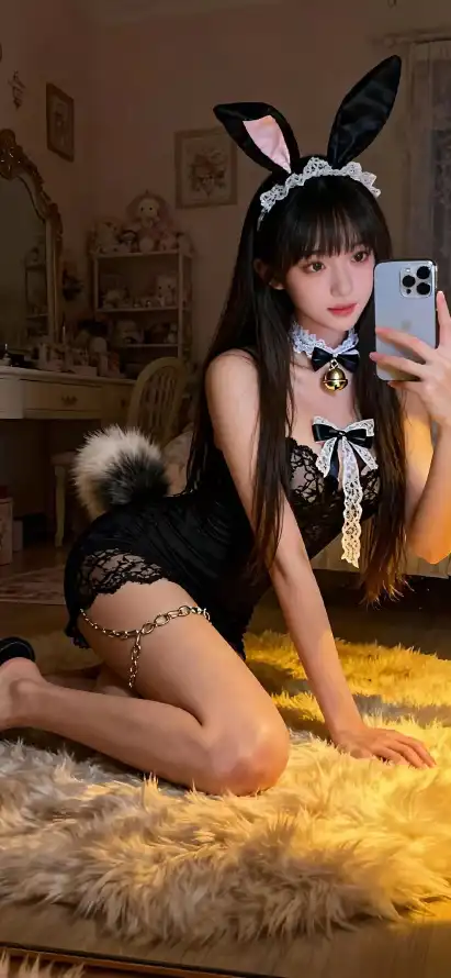 4k美女壁纸 - 自拍 - Ios - 兔女郎「哲风壁纸」