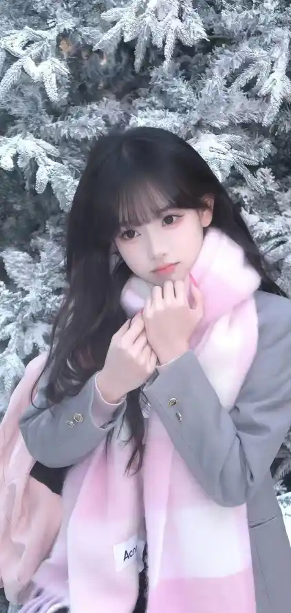 4k冬季壁纸 - 美女 - 雪景 - Ios「哲风壁纸」