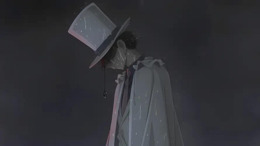 3k下雨壁纸-披风 - 礼帽-黑暗「哲风壁纸」