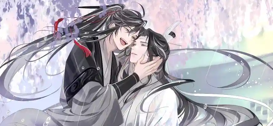 5k互动壁纸-动漫 - 古风-紫藤花「哲风壁纸」