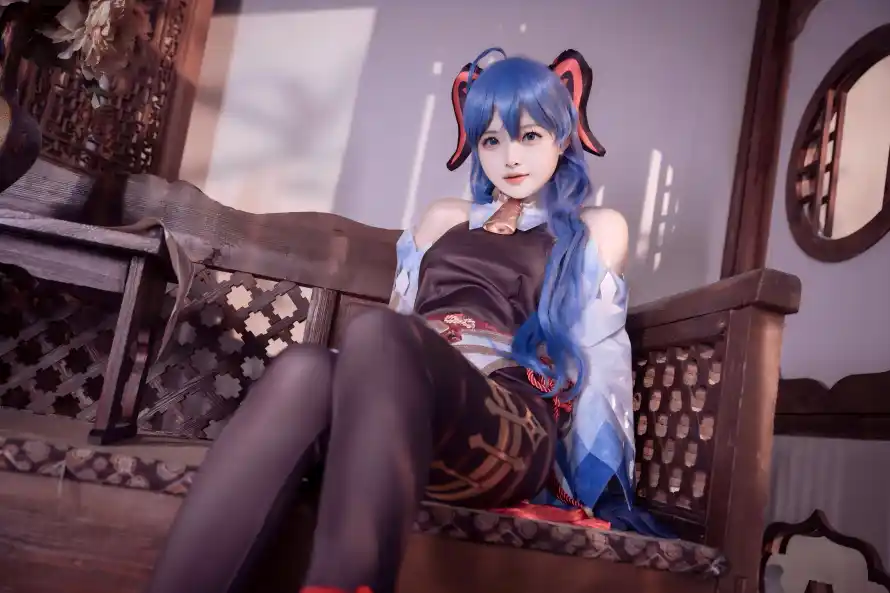 11k原神壁纸-甘雨 - 黑丝-cos「哲风壁纸」