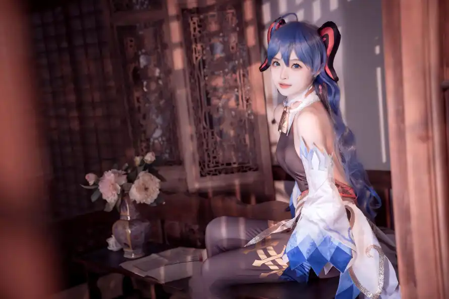 11k原神壁纸-甘雨 - 黑丝-cos「哲风壁纸」