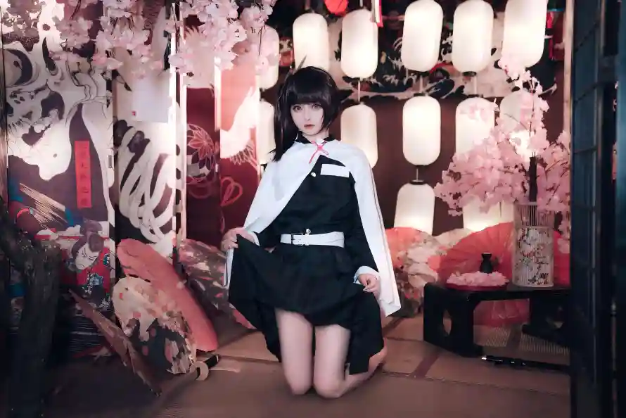 11k樱花壁纸-灯笼 - cos-香奈乎「哲风壁纸」