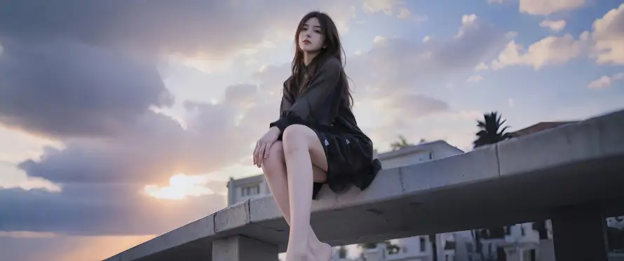 3k云朵壁纸-桥 - 天空-美女「哲风壁纸」