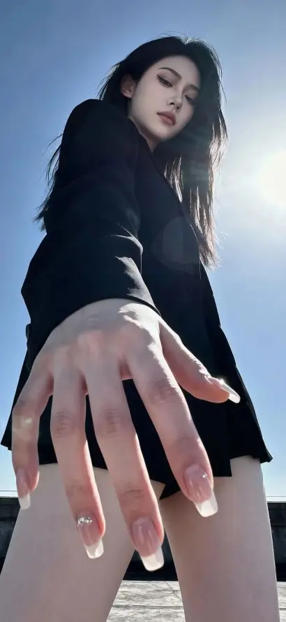 4k写真壁纸 - 户外 - 美女 - 美甲「哲风壁纸」