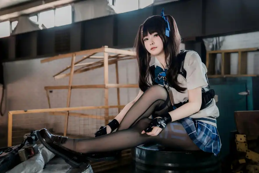 8k制服壁纸-短裙 - 黑丝-cos「哲风壁纸」