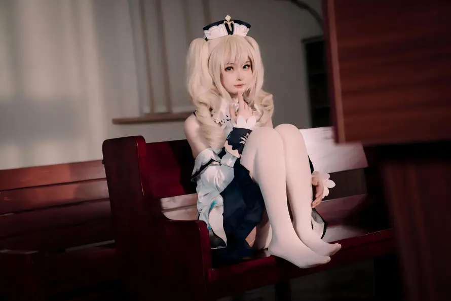 11k原神壁纸-白丝 - cos-女仆装「哲风壁纸」