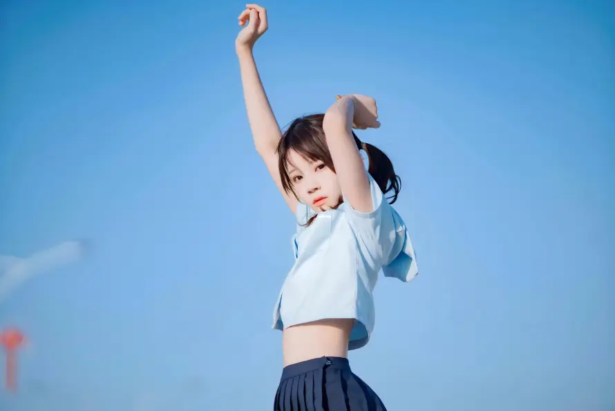 8k少女壁纸-户外 - 活力-清新「哲风壁纸」
