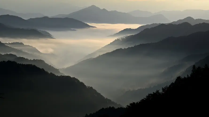 4k云海壁纸-山峦 - 晨起-清晨「哲风壁纸」