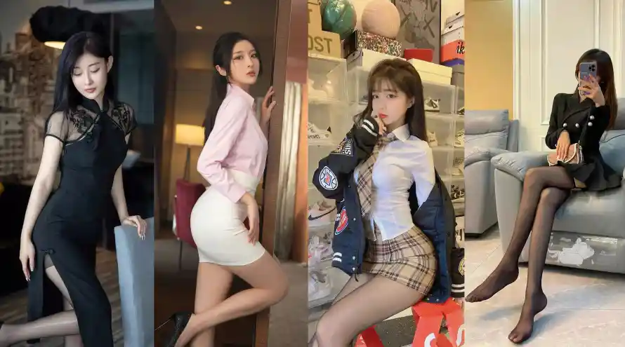 4k室内壁纸-旗袍 - 短裙-美女「哲风壁纸」