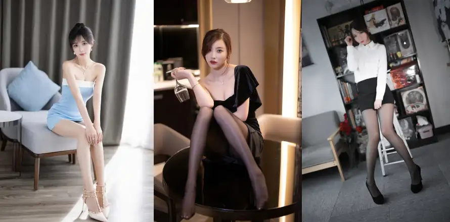 6k丝袜壁纸-美女 - 高跟鞋-白衣美女「哲风壁纸」