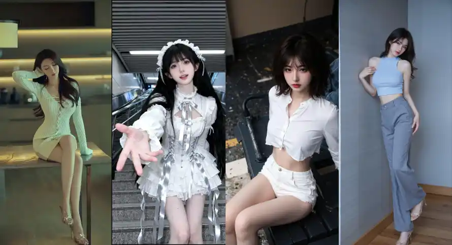 4k时尚壁纸-穿搭 - 美女-休闲装「哲风壁纸」