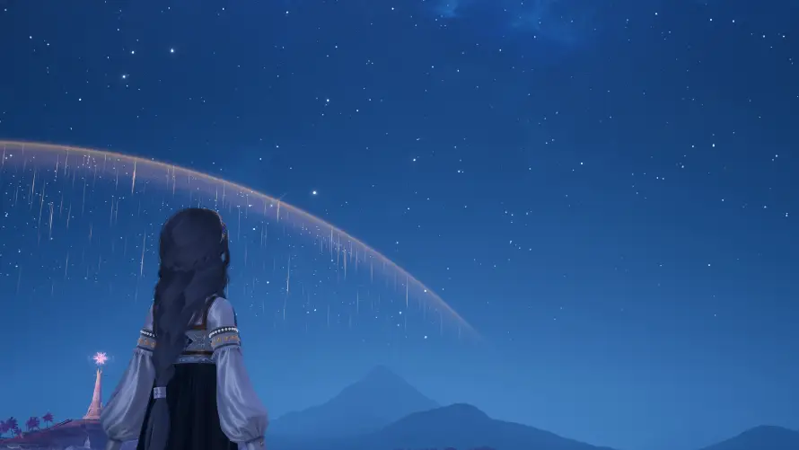 4k夜景壁纸-山脉 - 星空-暖暖「哲风壁纸」