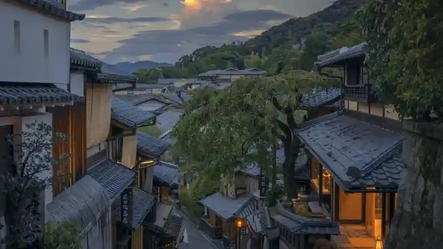 2k城市壁纸-山峦 - 木屋-风景「哲风壁纸」