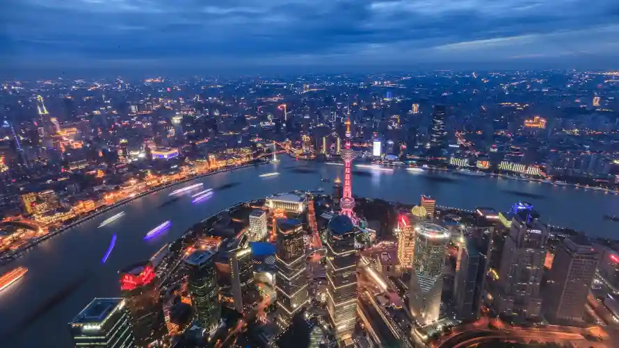 4k上海壁纸-城市 - 夜景-风景「哲风壁纸」