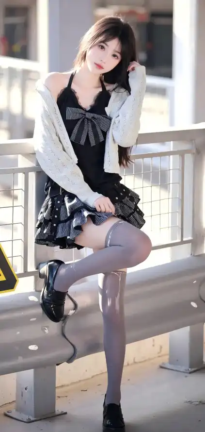 4k户外壁纸 - 短裙 - 美女 - Ios「哲风壁纸」