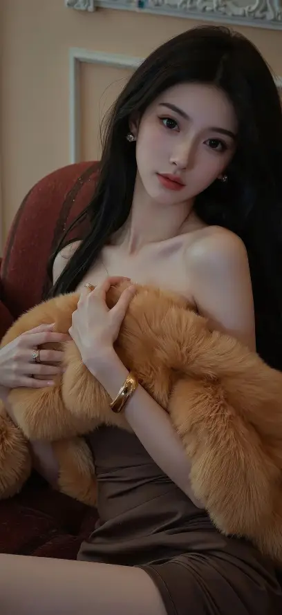 4k室内壁纸 - 手镯 - 毛绒 - 美女「哲风壁纸」
