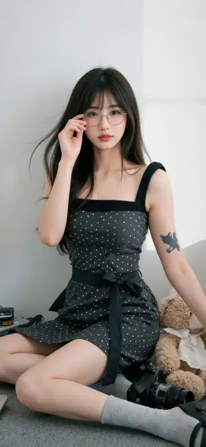 4k灰袜壁纸 - 纹身 - 美女 - Ios「哲风壁纸」