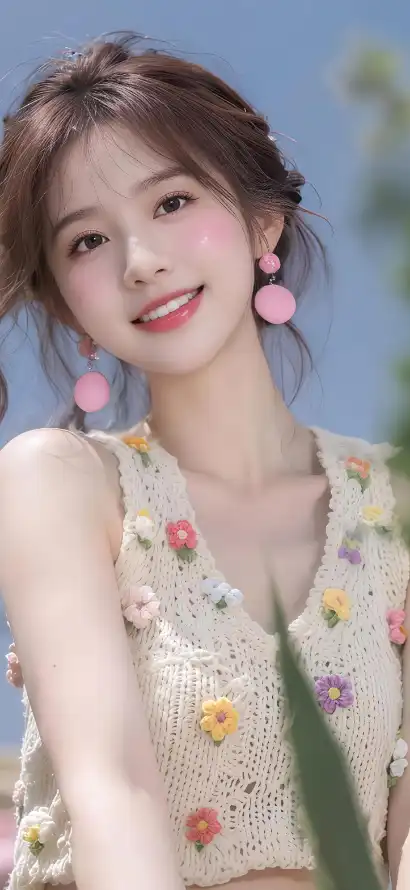 4k户外壁纸 - 美女 - 蓝天 - Ios「哲风壁纸」