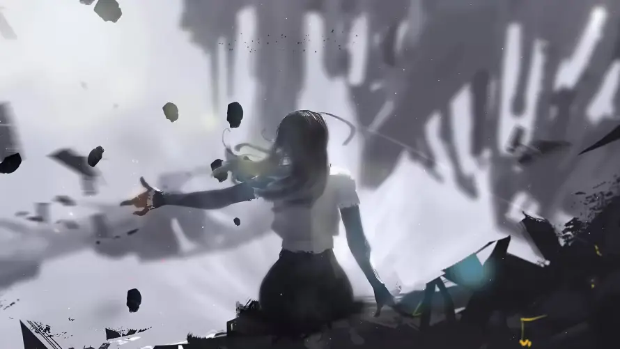 4k人物壁纸-创作 - 抽象-暗调「哲风壁纸」