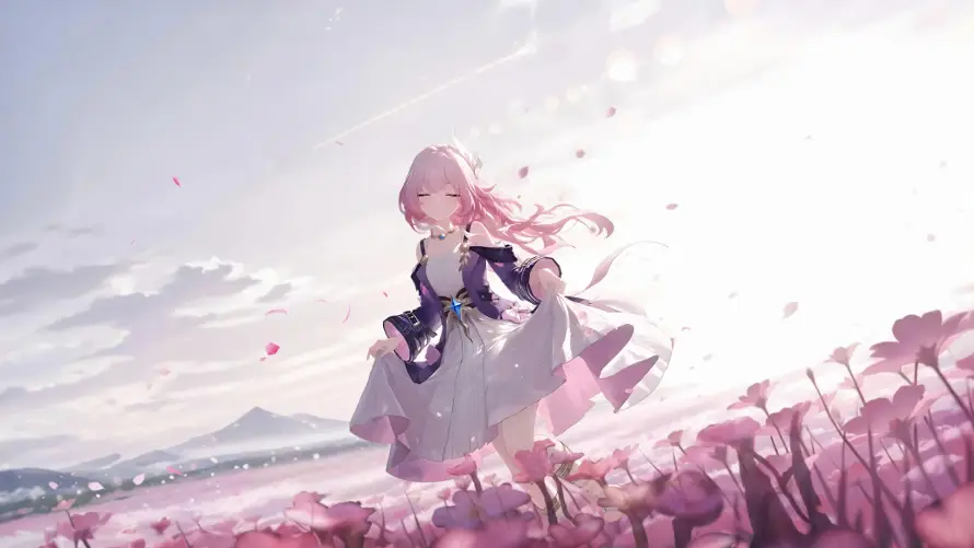 2k动漫壁纸-天空 - 少女-梦幻「哲风壁纸」