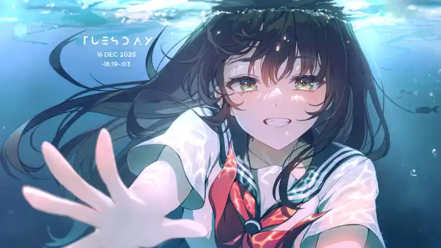 2k伸手壁纸-少女 - 校服-气泡「哲风壁纸」