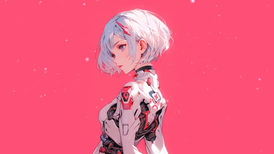 2k短发壁纸-科幻 - 红温-eva「哲风壁纸」