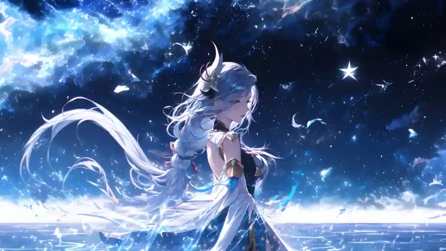 2k动漫壁纸-夜空 - 宇宙-幻想「哲风壁纸」