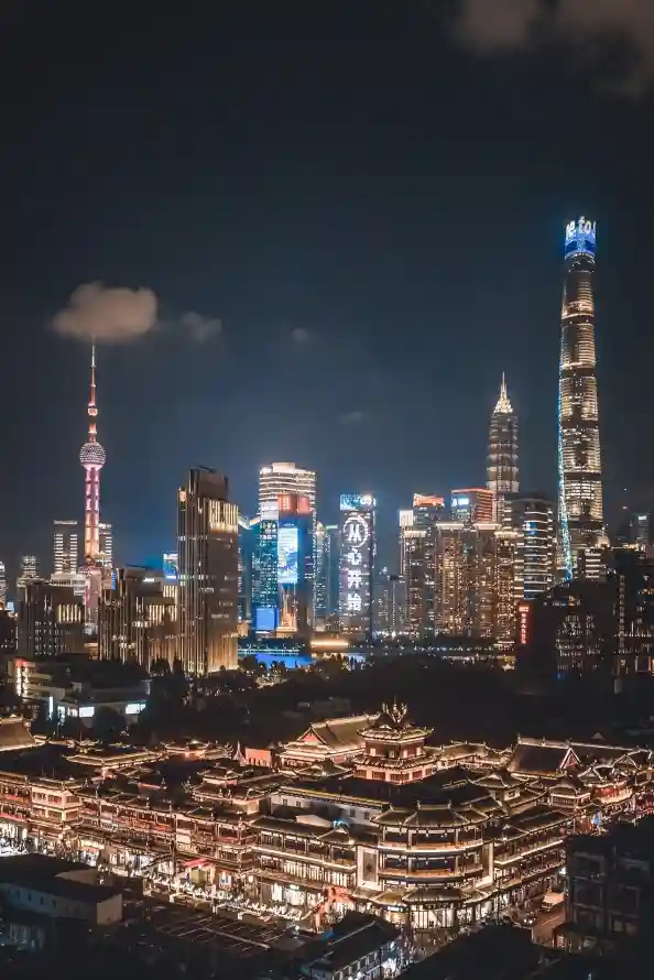 4k上海壁纸 - 云朵 - 城市 - 夜景「哲风壁纸」