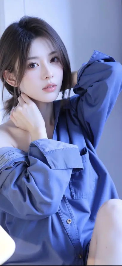 4k美女壁纸 - Ios - 休闲服饰 - 优雅姿态「哲风壁纸」