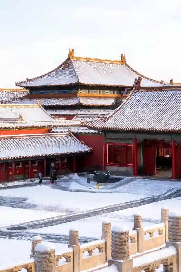 4k冬季壁纸 - 北京 - 宫殿 - 庭院「哲风壁纸」