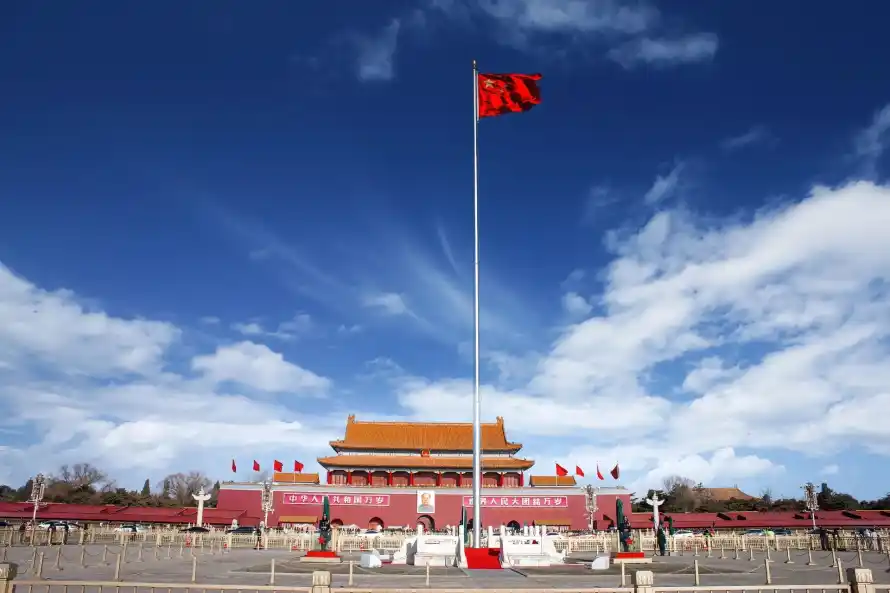 2k中国壁纸-北京 - 国旗-地标「哲风壁纸」