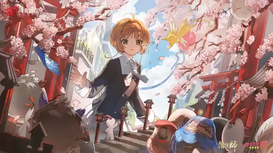 2k和风壁纸-樱花 - 鸟居-二次元「哲风壁纸」