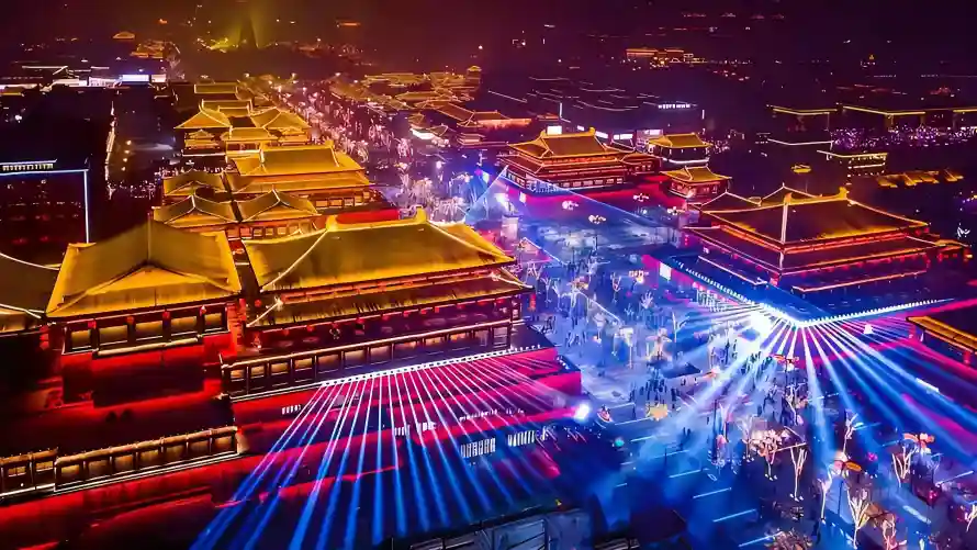 3k人群壁纸-夜晚 - 夜景-繁华「哲风壁纸」