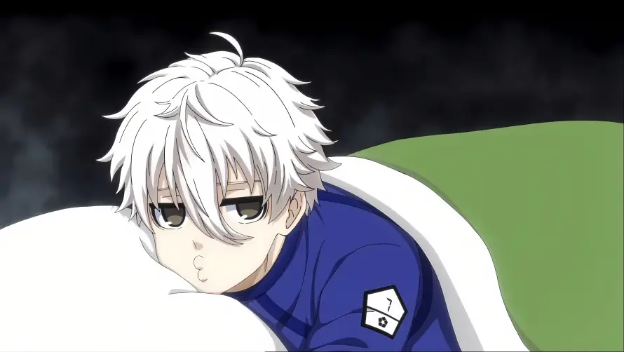 4k少年壁纸-白发 - 蓝衣服-凪诚士郎「哲风壁纸」