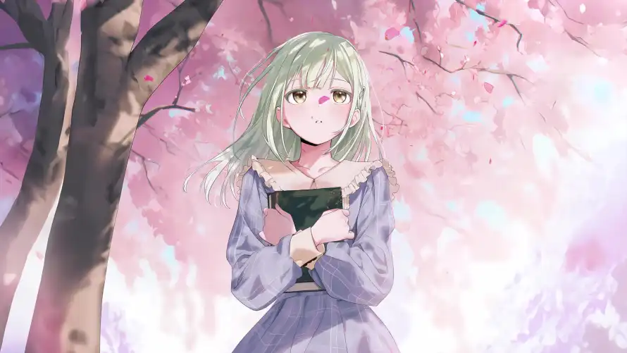 4k少女壁纸-树 - 春日-梦幻「哲风壁纸」