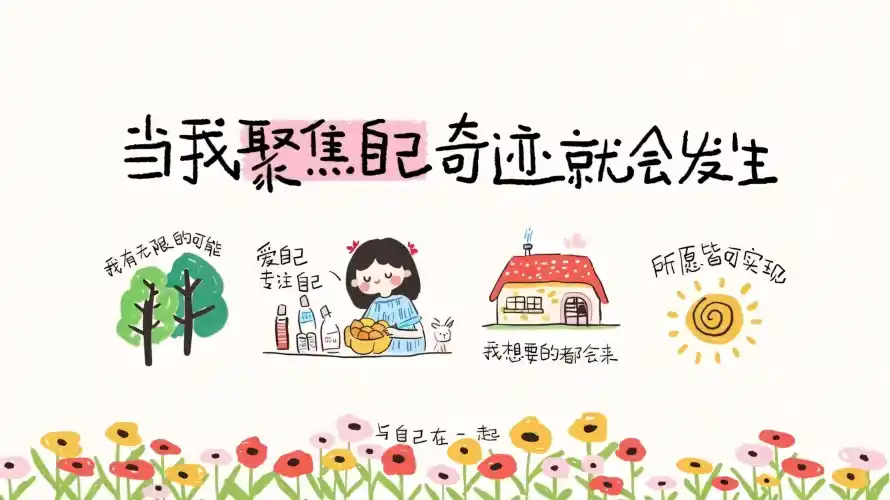 2k卡通壁纸-太阳 - 手绘-文字「哲风壁纸」