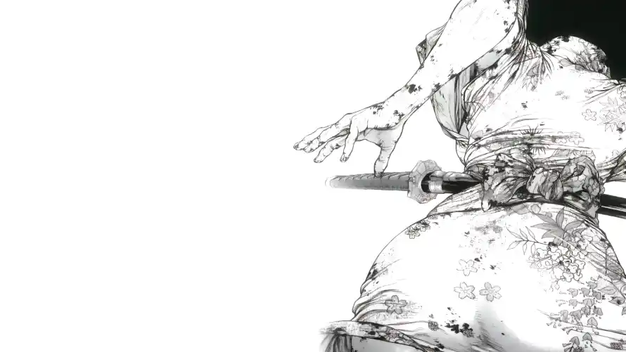 2k动漫壁纸-刀 - 武士-红温「哲风壁纸」