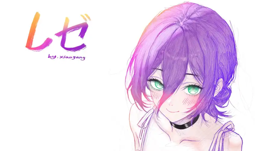 2k少女壁纸-手绘 - 日系-短发「哲风壁纸」