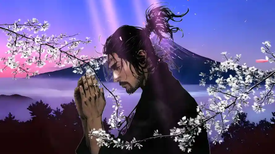 2k古风壁纸-山峦 - 插画-樱花「哲风壁纸」