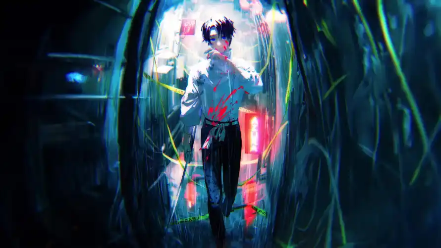 4k光影壁纸-少年 - 梦幻-电线「哲风壁纸」