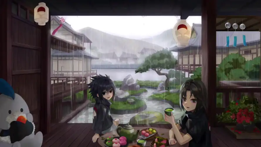 4k忍者壁纸-料理 - 灯笼-茶席「哲风壁纸」