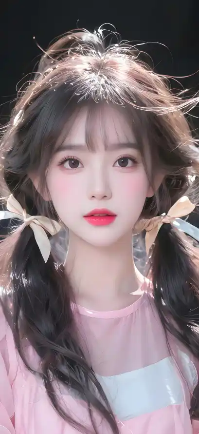4k少女壁纸 - 清新 - 甜美 - 红唇「哲风壁纸」