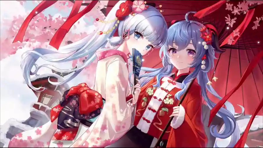 4k原神壁纸-古风 - 和服-日式「哲风壁纸」