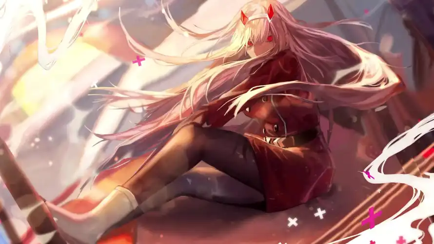 4k02壁纸-光效 - 坐姿-星星「哲风壁纸」