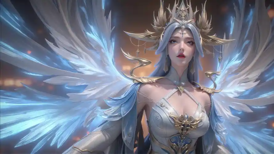 4k仙侠壁纸-女神 - 玄幻-翅膀「哲风壁纸」