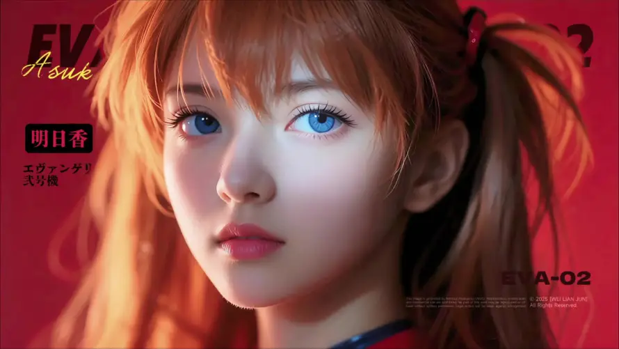 4k动漫壁纸-少女 - 红衣-eva「哲风壁纸」