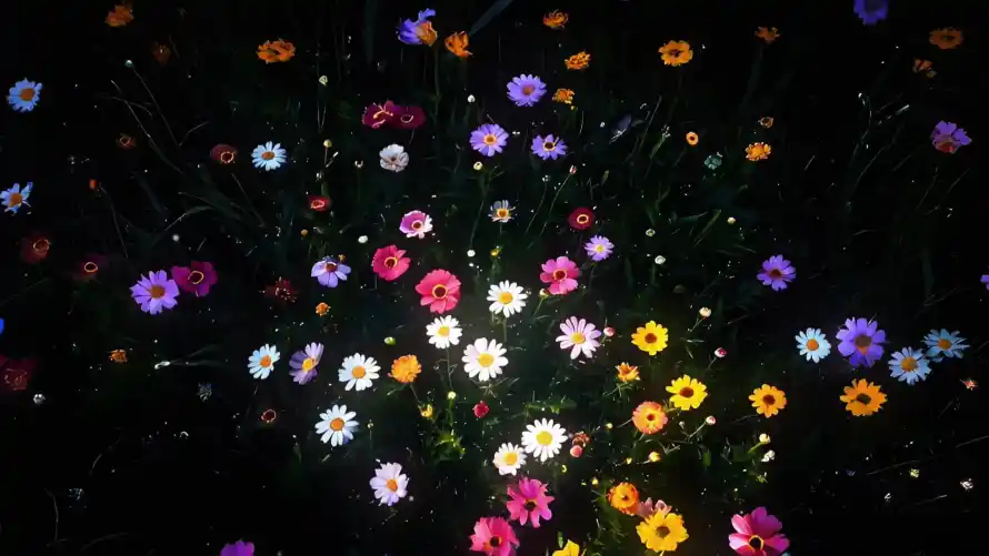 3k夜景壁纸-花卉 - 花朵-花簇「哲风壁纸」