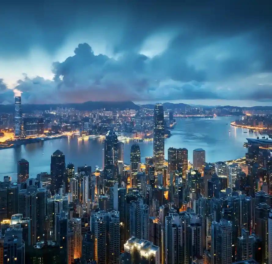 2k上海壁纸-夜晚 - 夜景-海湾「哲风壁纸」